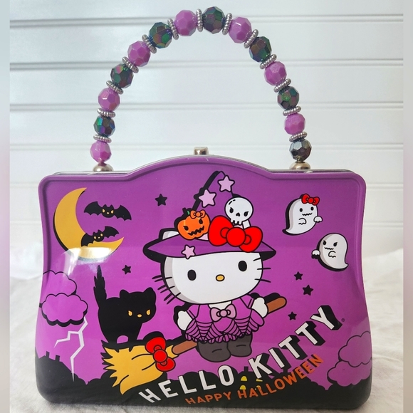 Hello Kitty By Sanrio Halloween Purse Tin Halloween Decoration - Picture 2 of 7